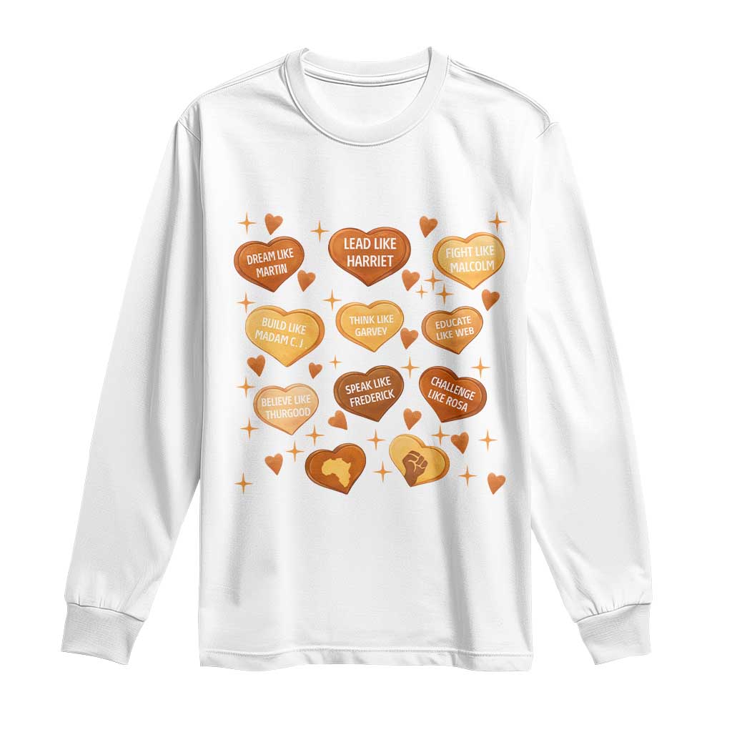 Black History Leaders Long Sleeve Shirt African American Teachers Pride TS12 White Print Your Wear
