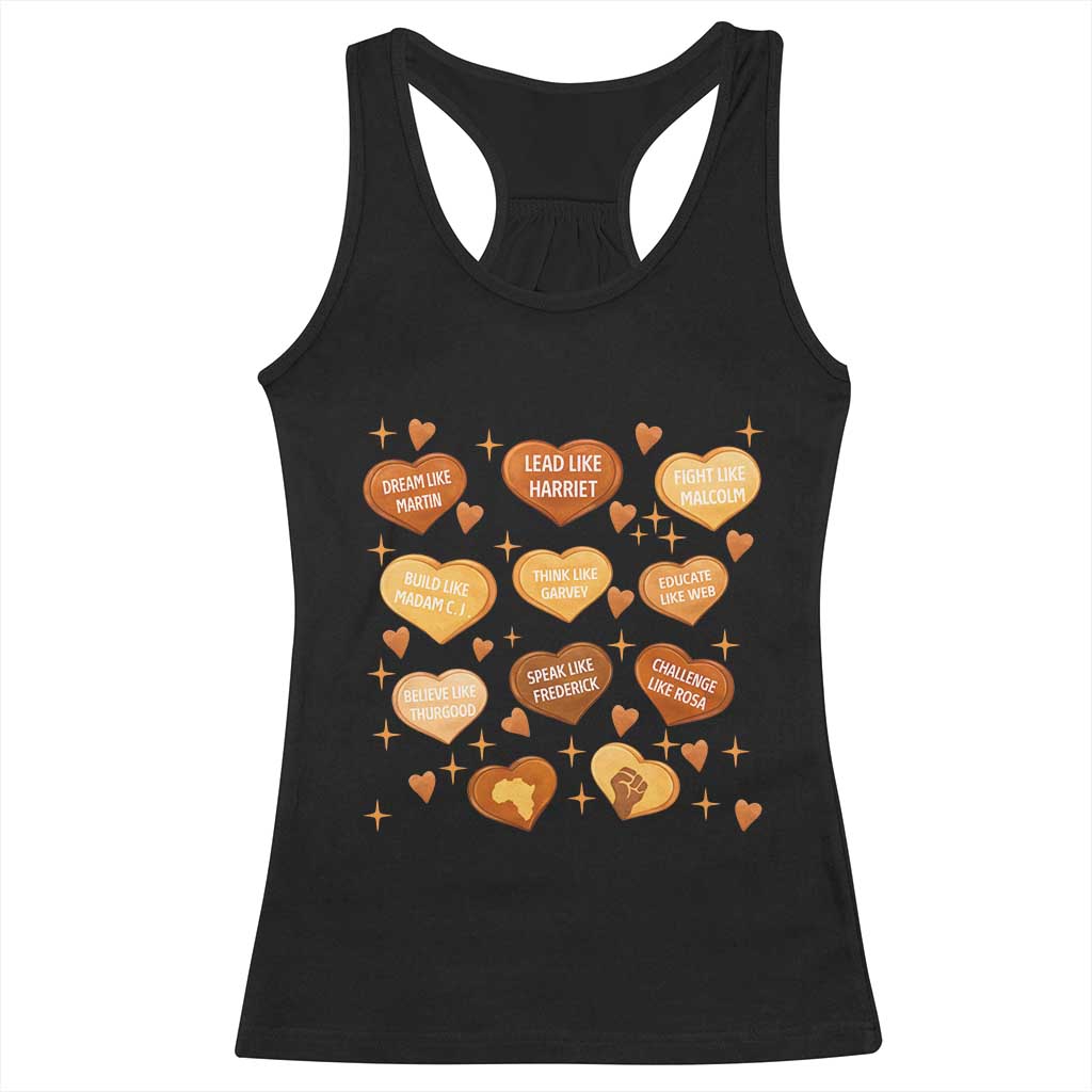 Black History Leaders Racerback Tank Top African American Teachers Pride TS12 Black Print Your Wear
