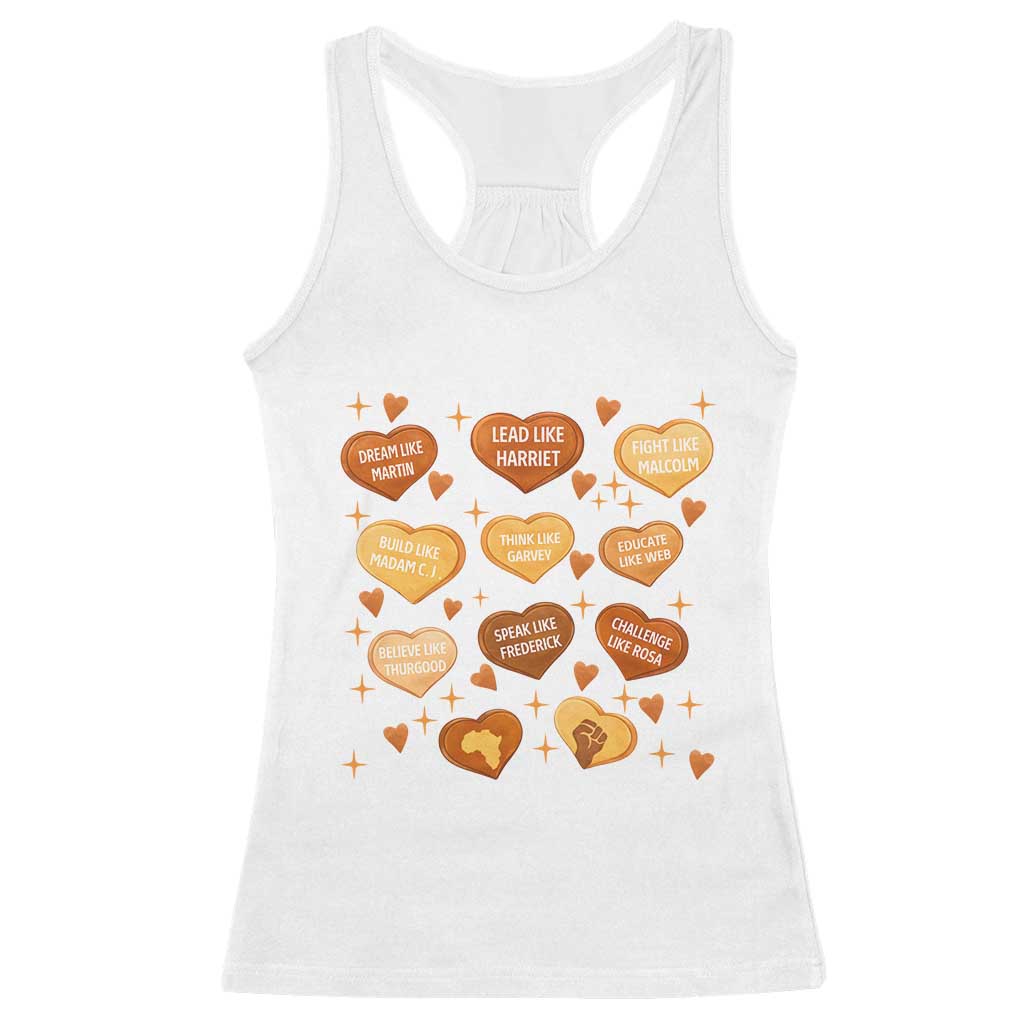 Black History Leaders Racerback Tank Top African American Teachers Pride TS12 White Print Your Wear