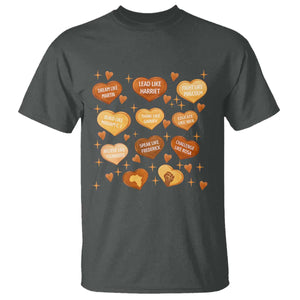 Black History Leaders T Shirt African American Teachers Pride TS12 Dark Heather Print Your Wear