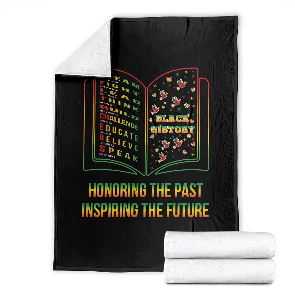 Black History Leaders Book Throw Blanket African American History For Teachers TS12 Black Print Your Wear
