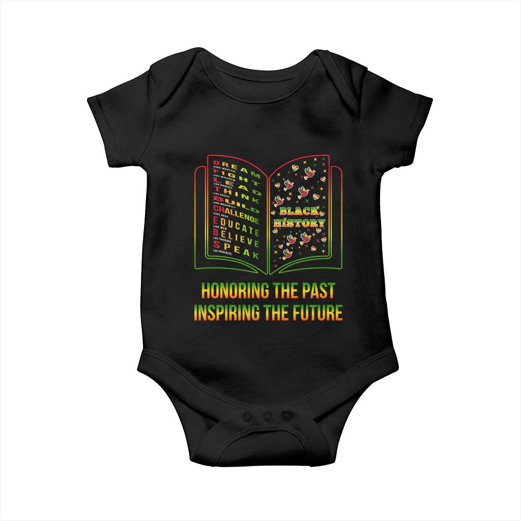 Black History Leaders Book Baby Onesie African American History For Teachers TS12 Black Print Your Wear