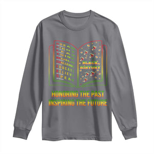 Black History Leaders Book Long Sleeve Shirt African American History For Teachers TS12 Charcoal Print Your Wear