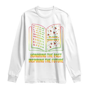Black History Leaders Book Long Sleeve Shirt African American History For Teachers TS12 White Print Your Wear