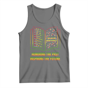 Black History Leaders Book Tank Top African American History For Teachers TS12 Black Heather Print Your Wear