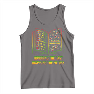 Black History Leaders Book Tank Top African American History For Teachers TS12 Deep Heather Print Your Wear