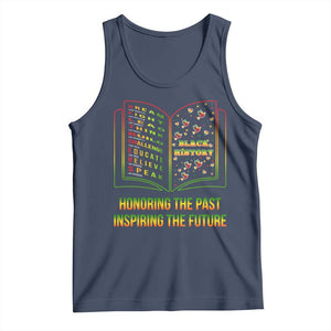 Black History Leaders Book Tank Top African American History For Teachers TS12 Navy Print Your Wear
