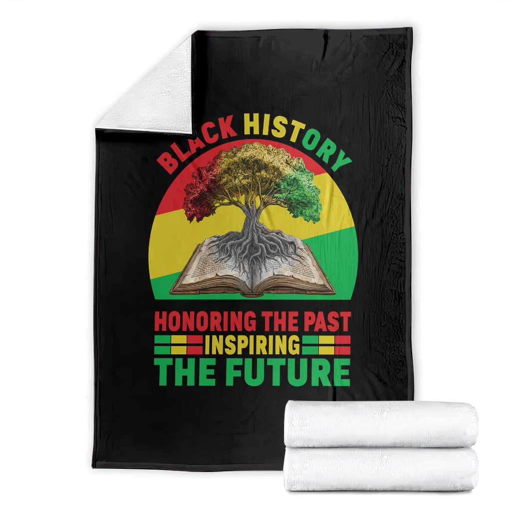 Black History Honoring The Past Inspiring The Future Throw Blanket African American Pride TS12 Black Print Your Wear