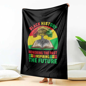 Black History Honoring The Past Inspiring The Future Throw Blanket African American Pride TS12 Print Your Wear