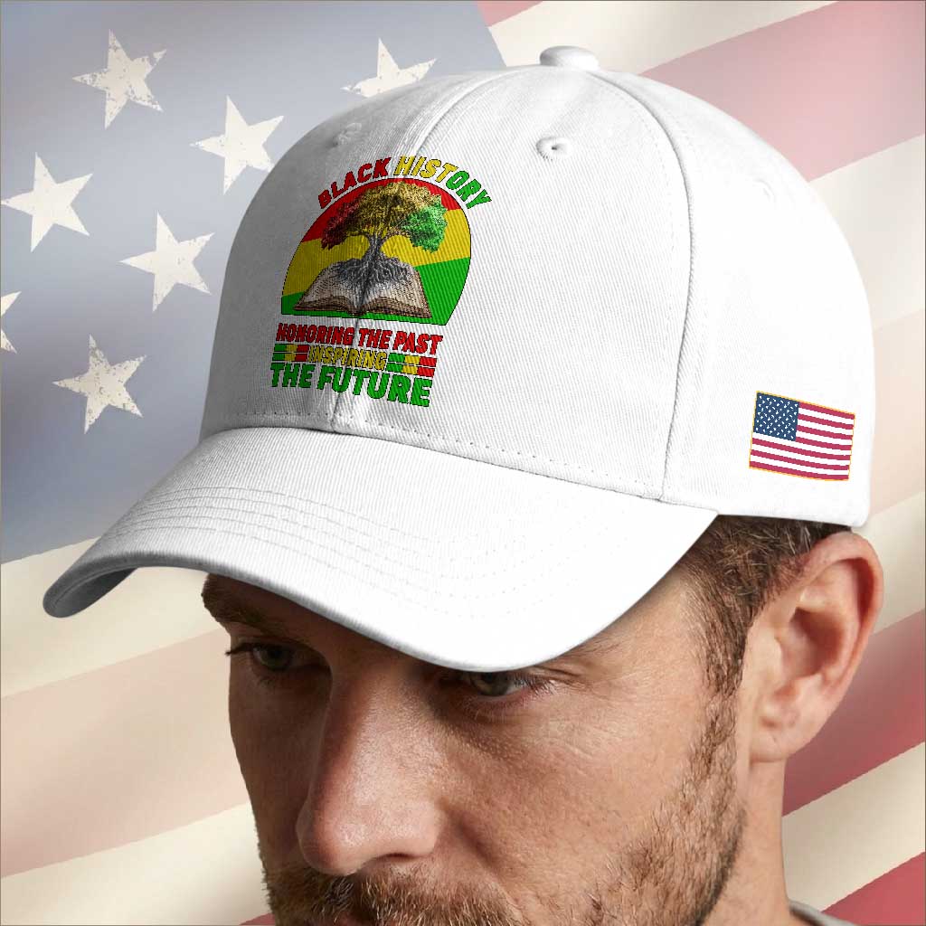 Black History Honoring The Past Inspiring The Future Baseball Cap African American Pride TS12 Print Your Wear