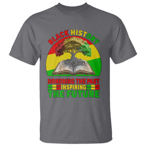 Black History Honoring The Past Inspiring The Future T Shirt African American Pride TS12 Charcoal Print Your Wear