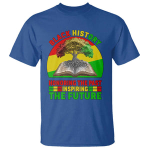 Black History Honoring The Past Inspiring The Future T Shirt African American Pride TS12 Royal Blue Print Your Wear