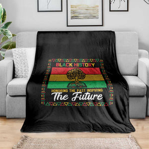 Black History Month Throw Blanket Honoring The Past Inspiring The Future TS12 Print Your Wear