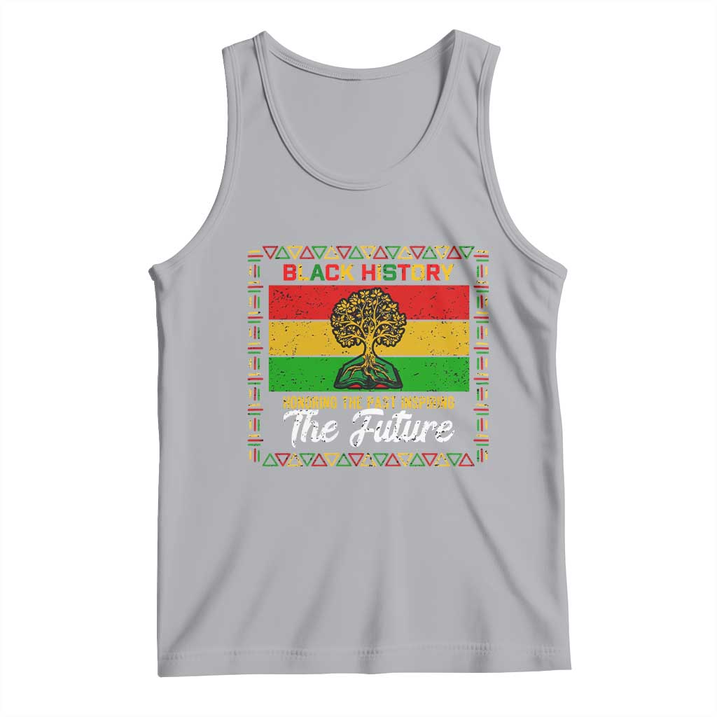 Black History Month Tank Top Honoring The Past Inspiring The Future TS12 Athletic Heather Print Your Wear
