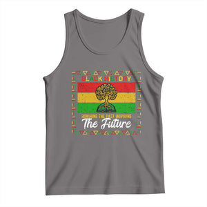 Black History Month Tank Top Honoring The Past Inspiring The Future TS12 Deep Heather Print Your Wear