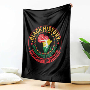 Inspiring The Future Honoring The Past Throw Blanket African American Heritage TS12 Print Your Wear