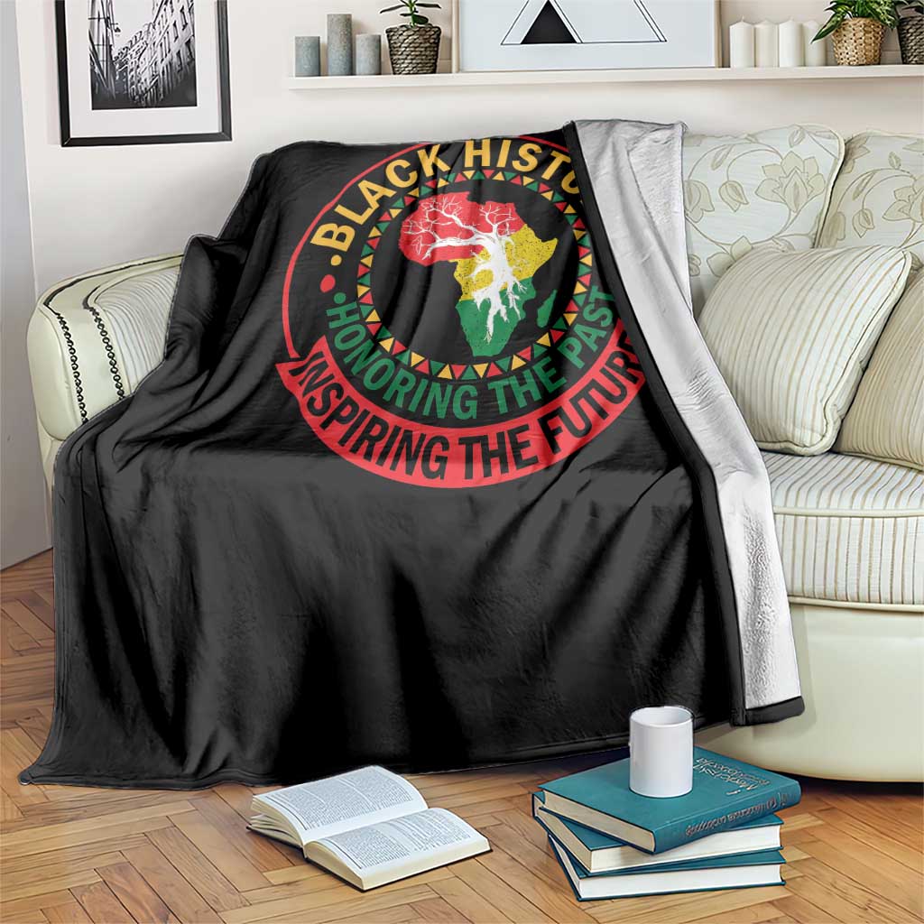 Inspiring The Future Honoring The Past Throw Blanket African American Heritage TS12 Print Your Wear