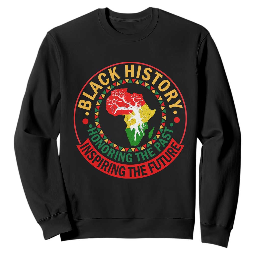Inspiring The Future Honoring The Past Sweatshirt African American Heritage TS12 Black Print Your Wear