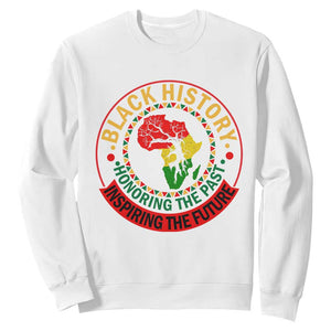 Inspiring The Future Honoring The Past Sweatshirt African American Heritage TS12 White Print Your Wear