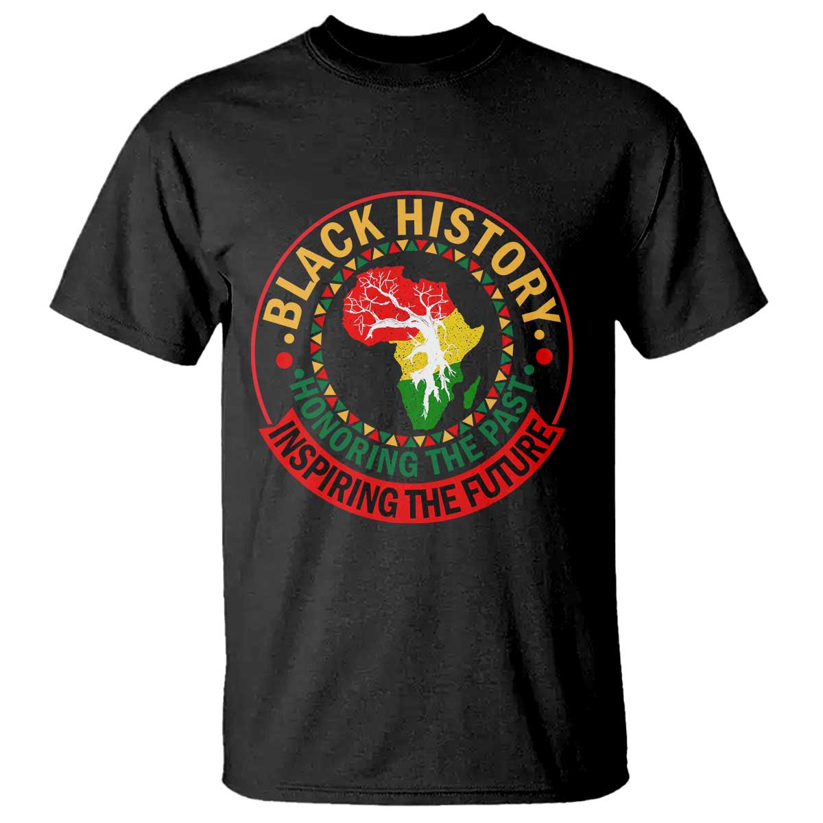 Inspiring The Future Honoring The Past T Shirt African American Heritage TS12 Black Print Your Wear