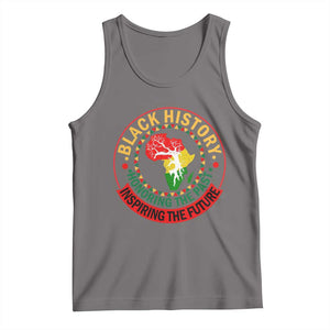 Inspiring The Future Honoring The Past Tank Top African American Heritage TS12 Deep Heather Print Your Wear