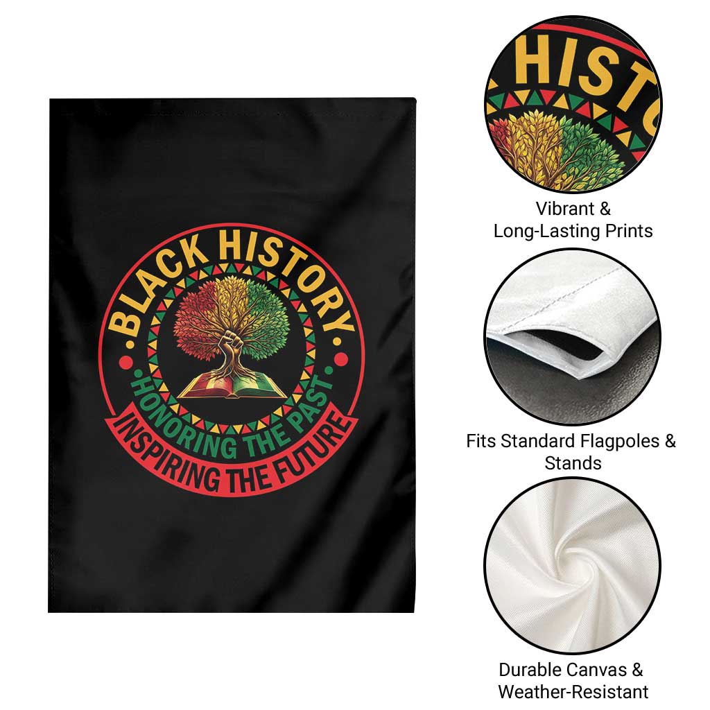 Black History Month Quote Garden Flag Honoring The Past Inspiring The Future Gift TS12 Print Your Wear