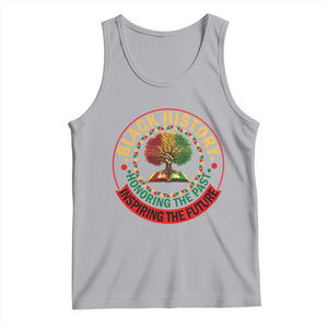 Black History Month Quote Tank Top Honoring The Past Inspiring The Future Gift TS12 Athletic Heather Print Your Wear