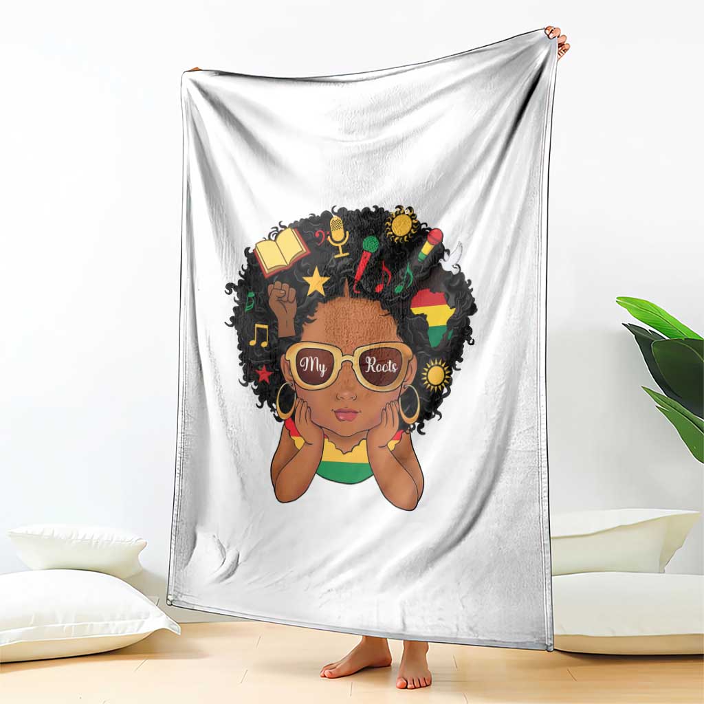 My Roots Black History Culture Pride Throw Blanket African American Heritage TS12 Print Your Wear
