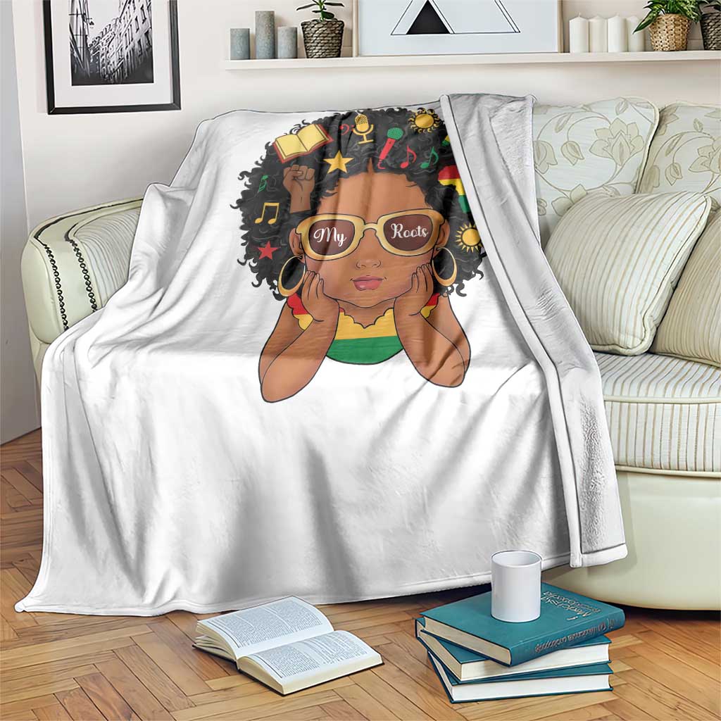 My Roots Black History Culture Pride Throw Blanket African American Heritage TS12 Print Your Wear