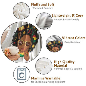 My Roots Black History Culture Pride Throw Blanket African American Heritage TS12 Print Your Wear