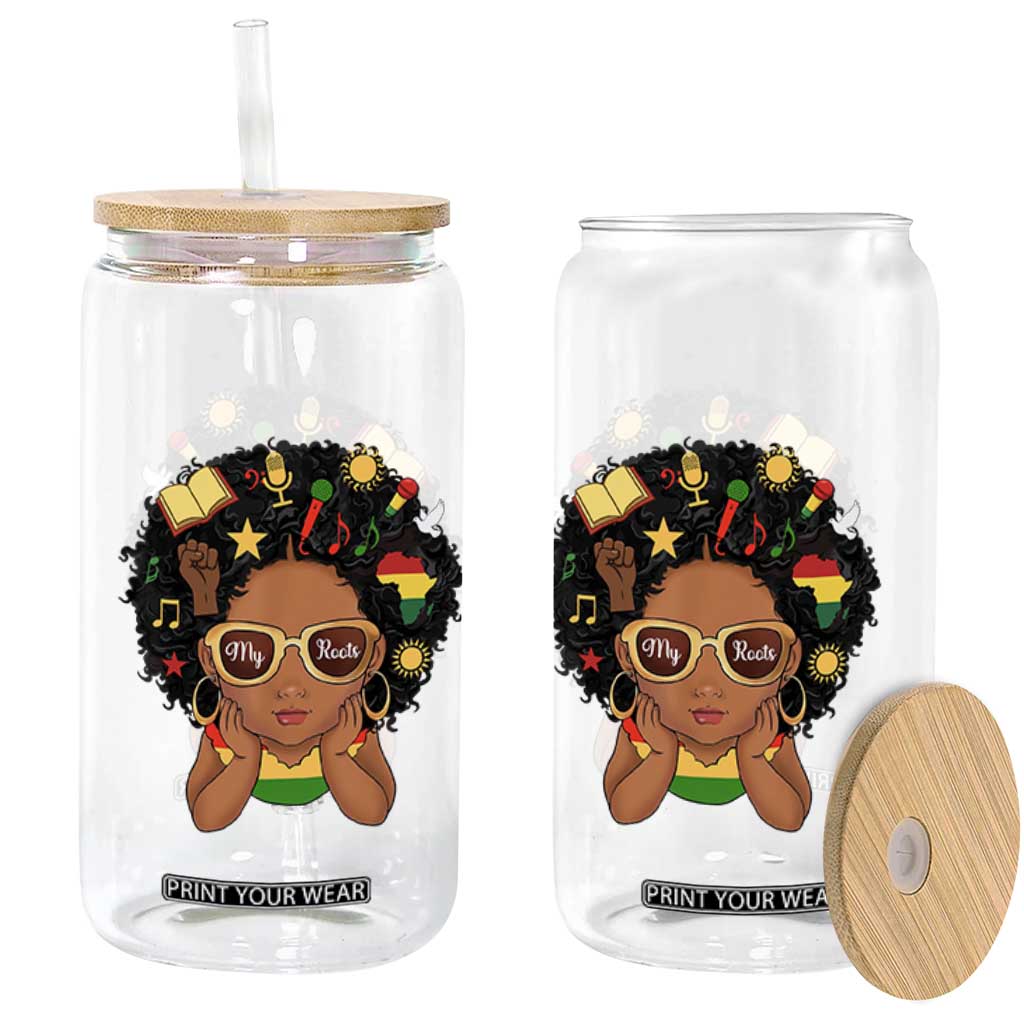 My Roots Black History Culture Pride Glass Can African American Heritage TS12 Print Your Wear