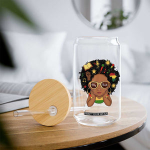 My Roots Black History Culture Pride Glass Can African American Heritage TS12 Print Your Wear