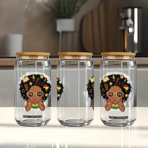 My Roots Black History Culture Pride Glass Can African American Heritage TS12 Print Your Wear