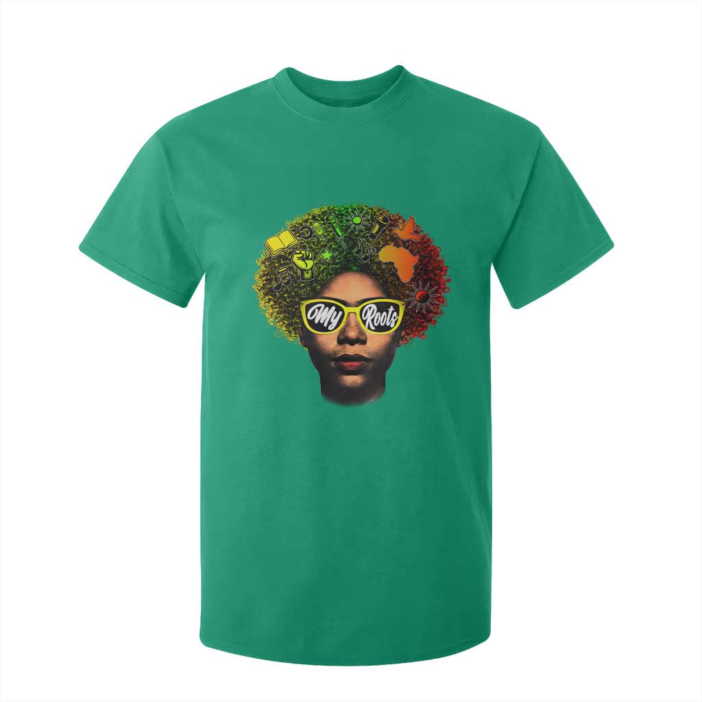 Black History Month T Shirt For Kid My Roots African American Pride Gift TS12 Irish Green Print Your Wear