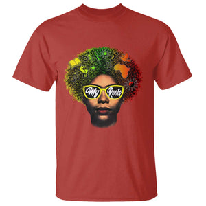 Black History Month T Shirt My Roots African American Pride Gift TS12 Red Print Your Wear