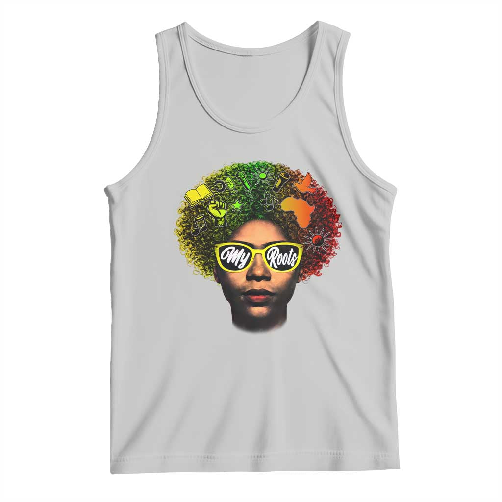 Black History Month Tank Top My Roots African American Pride Gift TS12 Ash Print Your Wear