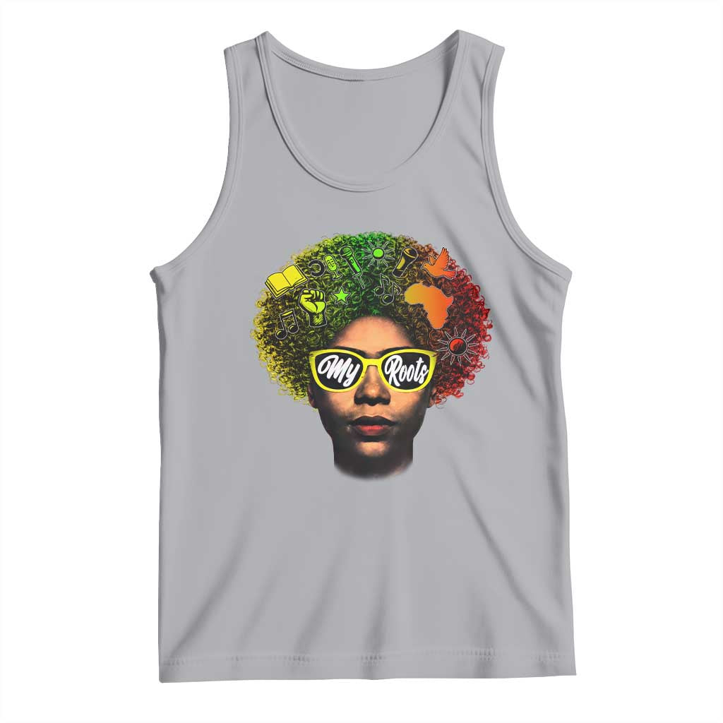 Black History Month Tank Top My Roots African American Pride Gift TS12 Athletic Heather Print Your Wear