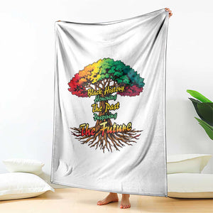 Black History Month Quote Throw Blanket Inspiring The Future Honoring The Past TS12 Print Your Wear