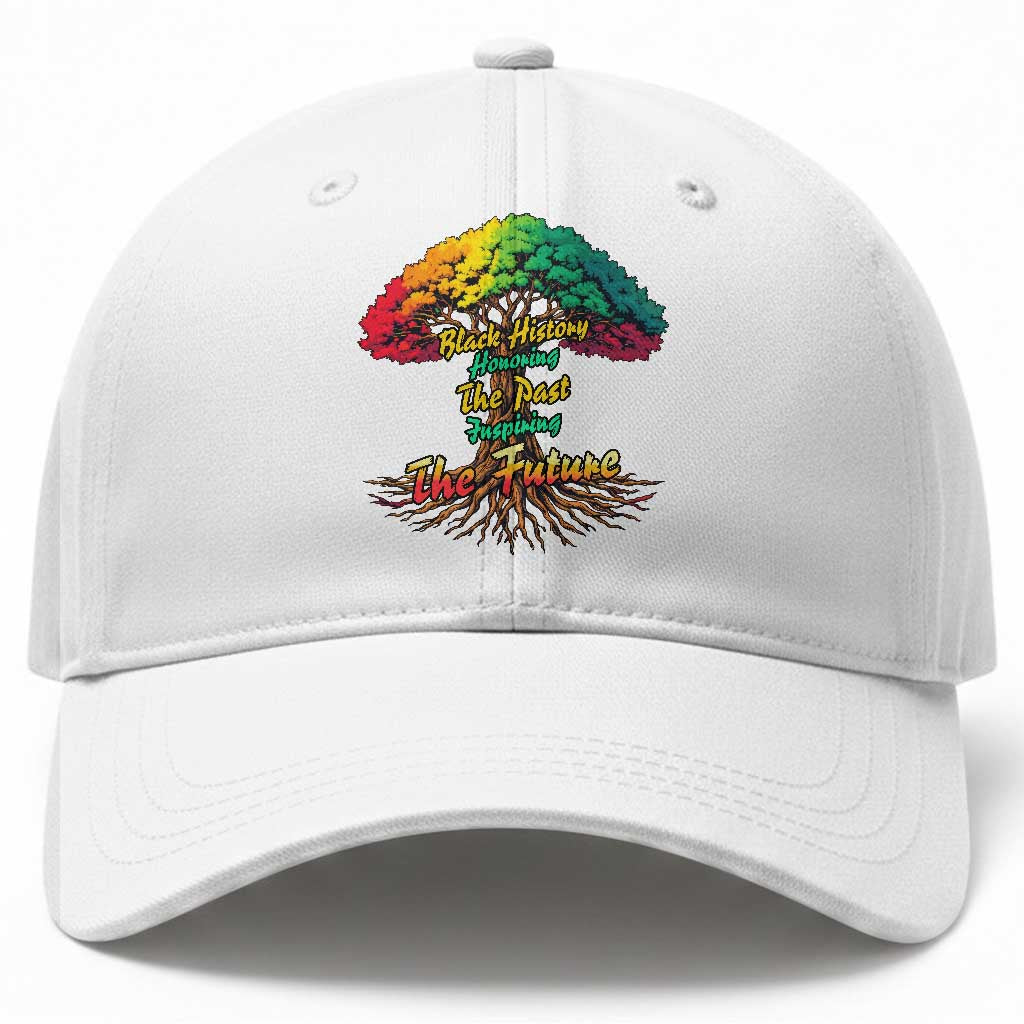 Black History Month Quote Baseball Cap Inspiring The Future Honoring The Past TS12 Print Your Wear