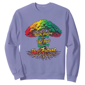 Black History Month Quote Sweatshirt Inspiring The Future Honoring The Past TS12 Violet Print Your Wear