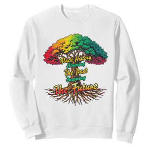 Black History Month Quote Sweatshirt Inspiring The Future Honoring The Past TS12 White Print Your Wear