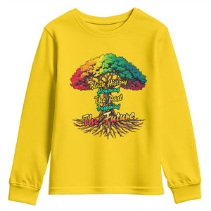 Black History Month Quote Youth Sweatshirt Inspiring The Future Honoring The Past TS12 Daisy Print Your Wear