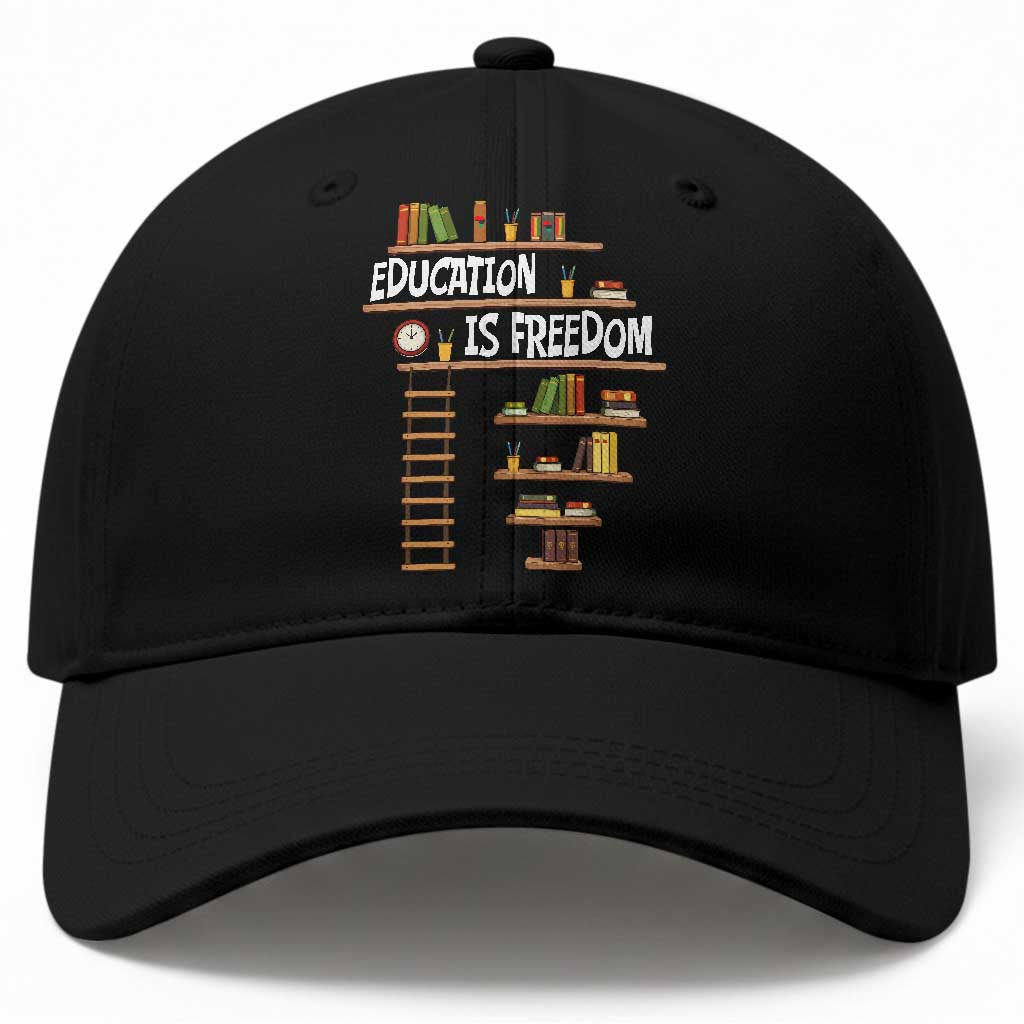 Education Is Freedom Baseball Cap African American History Africa Map Books TS12 Print Your Wear