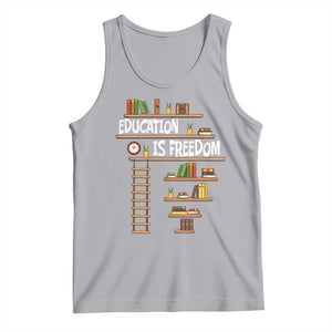 Education Is Freedom Tank Top African American History Africa Map Books TS12 Athletic Heather Print Your Wear