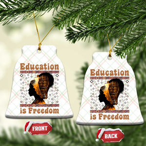 Education Is Freedom Ceramic Ornament Black History Women Teacher Gift TS12 Print Your Wear