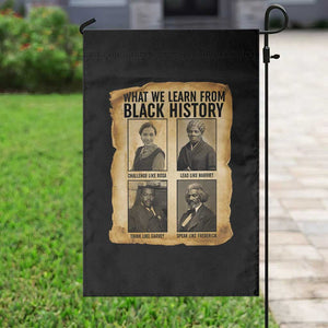 What We Learn From Black History Garden Flag Vintage African American Leaders TS12 Print Your Wear