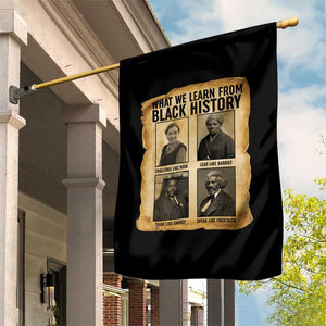 What We Learn From Black History Garden Flag Vintage African American Leaders TS12 Print Your Wear