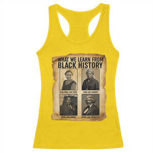 What We Learn From Black History Racerback Tank Top Vintage African American Leaders TS12 Daisy Print Your Wear