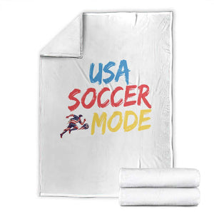USA Soccer Mode Throw Blanket United States Team Pride TS12 Black Print Your Wear