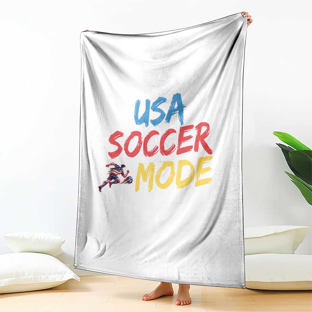 USA Soccer Mode Throw Blanket United States Team Pride TS12 Print Your Wear